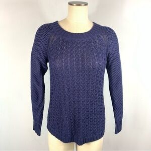 Calvin Klein Jeans Bluish Purple Knit Pullover Sweater Crewneck Loose Knit Small